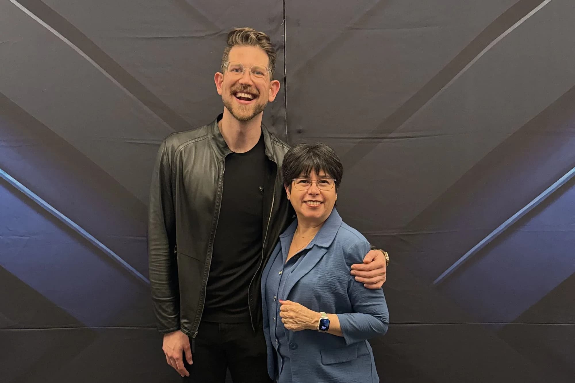 Rosa María Bello junto a Spencer Hoffmann
